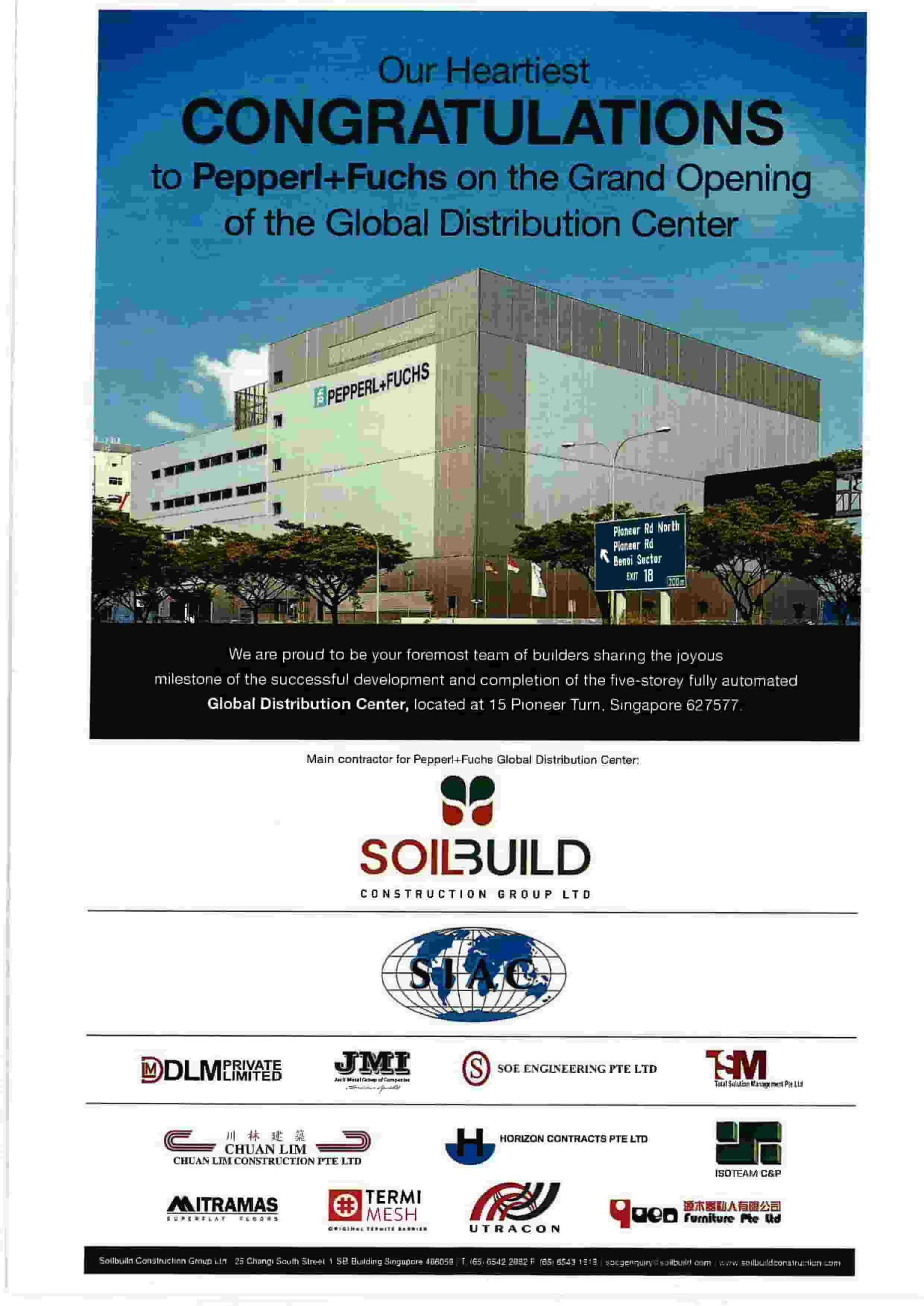 Pepperl Fuchs Global Distribution Center - DLM Pte Ltd