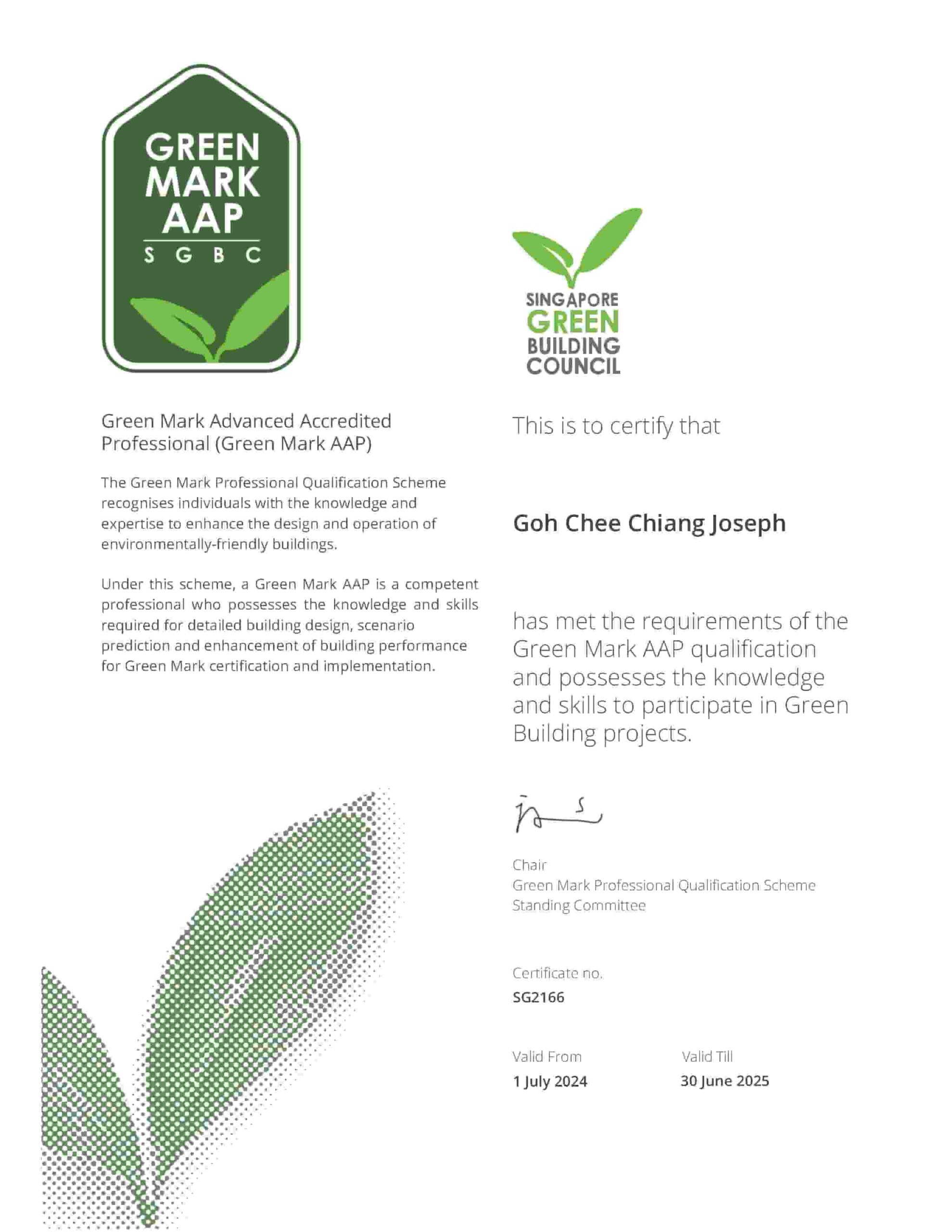 SGBC Green Mark - DLM Pte Ltd